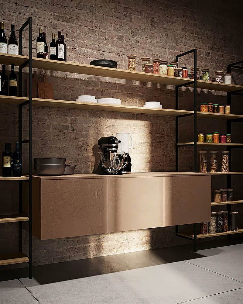 MK9 Industrial Style, Gentili Cucine � ������, ��������� ������� � �������� ������� � LED ����������
