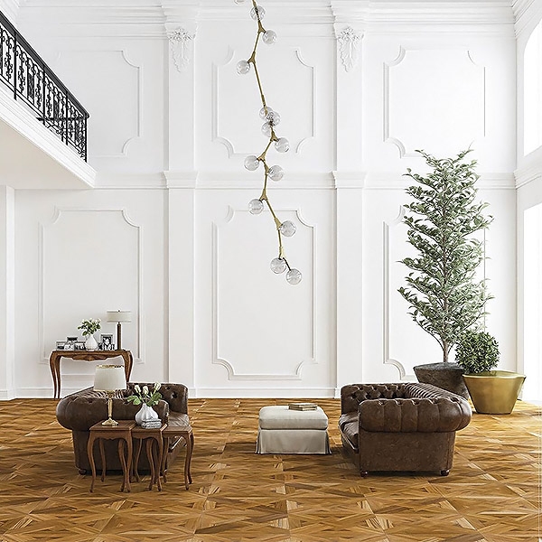 Quadrotte Burmese Teak, CP Parquet.           .
