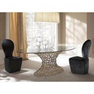 Mодел Mondrian - изцяло тапициран трапезарен стол с метална структура и полиуретанова пяна. Производител: Cantori, Италия. Луксо