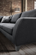 Модел Vincent. Производител Le Comfort, Италия. Модерен италиански модулен диван. Луксозна италианска мека мебел - прави, ъглови