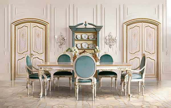 Колекция Opera, комбинация 3. Andrea Fanfani. Класически италиански мебели за трапезария с италианско качество и дизайн.