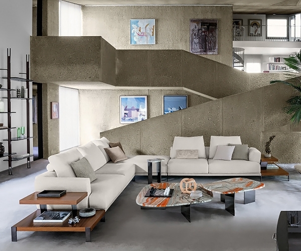 That’s Life, Arketipo. Модерен италиански диван със структура от висококачествена дървесина и кожена или текстилна тапицерия.