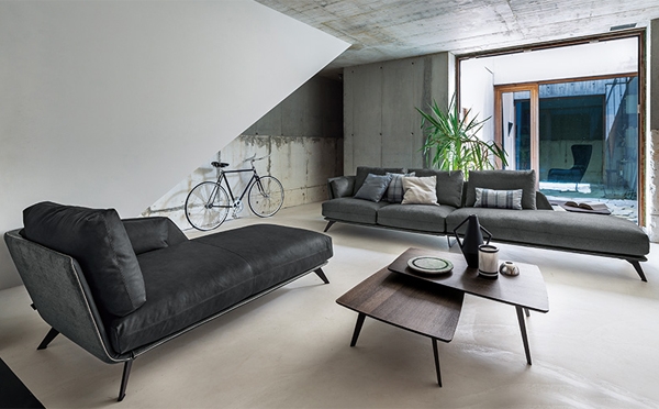 Модел Morrison. Arketipo, Италия. Италиански модулен диван с кожена или текстилна тапицерия. Модерна италианска мека мебел - пра