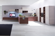 Луксозна италианска модулна кухня с модерен дизайн, модел Zenzero. Производител Arrex, Италия.