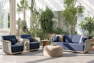 Колекция Bellagio. Производител Atmosphera, Италия. Луксозни италиански мебели за градина. Модерна италианска градинска мека меб