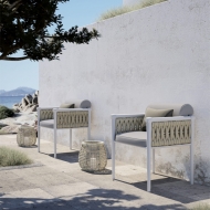 Колекция Dandy. Производител Atmosphera, Италия. Модерна градинска мека мебел - диван и кресла  с италианско качество.