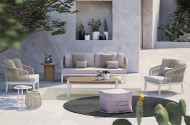 Колекция Dream. Производител Atmosphera, Италия. Луксозна градинска мека мебел - диван, лежанки, маси, с италианско качество.