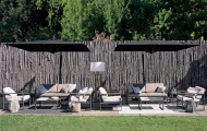 Колекция Qubik. Производител Atmosphera, Италия. Луксозна серия италианска градинска мебел - диван, кресло и маса в два размера.