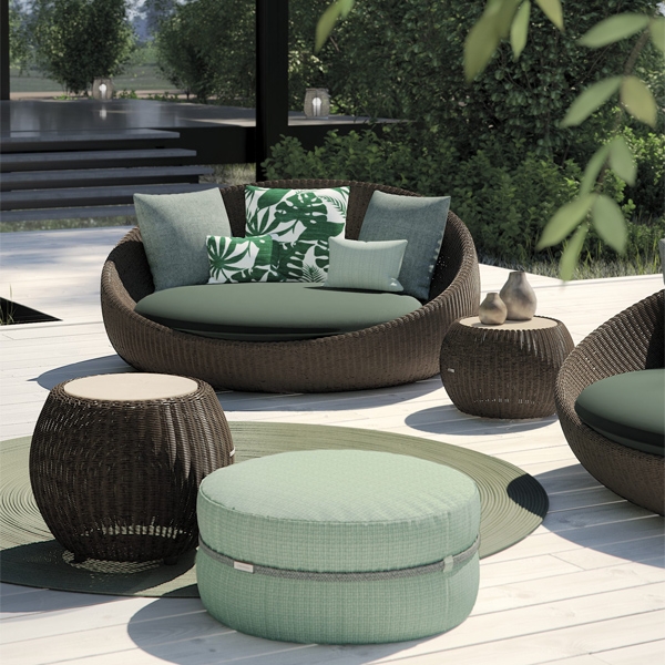Колекция Twiga, Atmosphera. Луксозни градински кресла, лежанки, дивани, маси и др. със структура от синтетичен ратан.