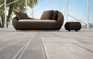 Колекция Twiga. Производител Atmosphera, Италия. Луксозна колекция градинско обзавеждане - лежанка, диван, кресло и маса, израбо