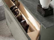 Модел Hosoi. Производител Birex, Италия. Луксозен шкаф за обувки. Модерни италиански мебели за антре и коридор - гардероби, шкаф