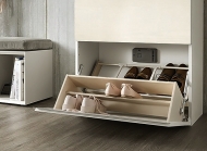 Модел Minima. Производител Birex, Италия. Луксозни италиански модулни шкафове за антре. Модерни италиански мебели за коридор - ш