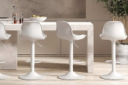 Модел Bonnie. Производител Bonaldo, Италия. Луксозен италиански бар стол с регулируема височина. Модерни италиански столове и ба