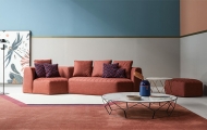 Модел Panorama. Производител Bonaldo, Италия. Модерна италианска модулна мека мебел с кожена или текстилна тапицерия. Луксозни и
