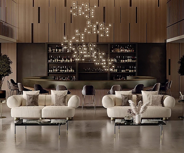 Franz, Bontempi. Ëóêñîçåí èòàëèàíñêè ìîäóëåí äèâàí ñ òàïèöåðèÿ îò êîæà èëè òåêñòèë.