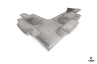 Модел Alicudi. Производител Calia, Италия. Модерен италиански диван с релакс механизъм, позволяващ регулирането на дълбочината н
