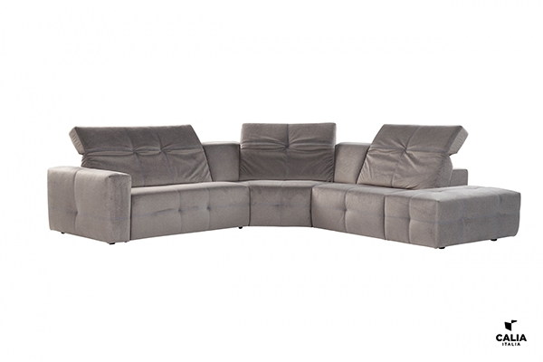 Модел Nicolas. Производител Calia, Италия. Модерен италиански модулен диван с релакс механизми. Луксозна италианска модулна мека