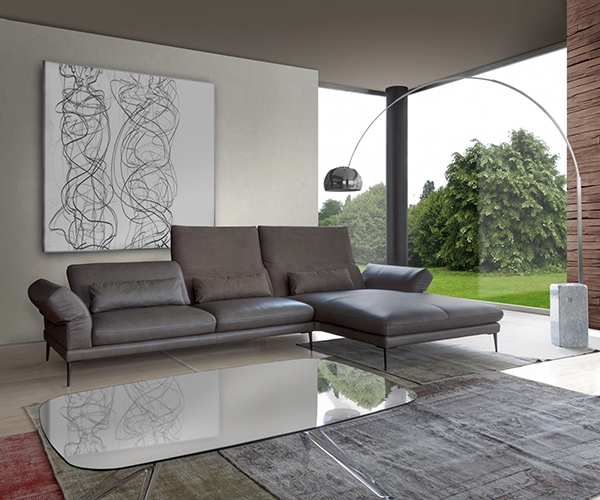 Paride, Calia. Луксозен италиански модулен диван с релакс механизми и кожена или текстилна тапицерия.