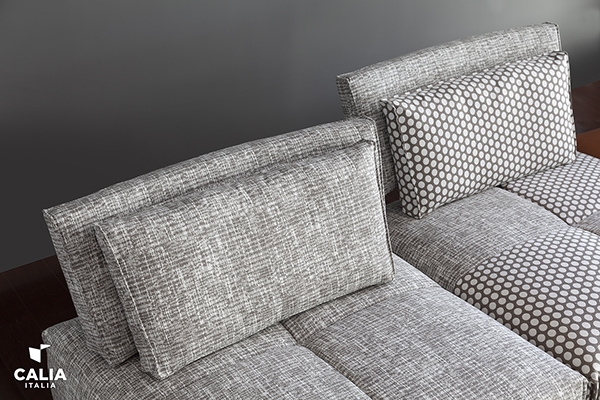 Модел Tango. Производител Calia, Италия. Луксозен италиански модулен диван с релакс механизъм и тапицерия от кожа, текстил или м