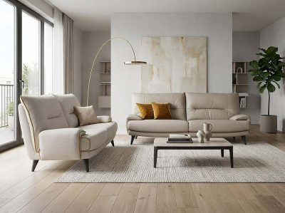 Модел Banquette. Производител Calia, Италия. Модерен италиански диван с кожена или текстилна тапицерия. Премиум италианска мека