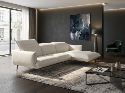 Модел Mannequin. Производител Calia, Италия. Луксозен италиански модулен диван с регулируема облегалка и кожена или текстилна та