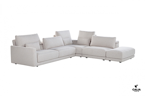 Модел Matheola. Производител Calia, Италия. Луксозен италиански модулен диван с релакс механизъм. Модерна италианска мека мебел 