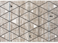 Модерен италиански жакардов килим, модел Gava. Производител - Calligaris, Италия.