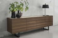 Колекция Horizon. Производител - Calligaris, Италия. Модерни италиански скринове със стъклокерамични плотове. Луксозни италианск
