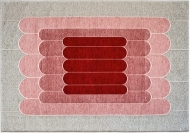 Модерен италиански жакардов килим с правоъгълна форма, модел Linee. Производител - Calligaris, Италия.