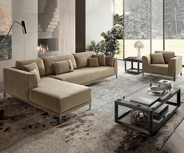 Колекция Mood, Camelgroup. Модерни италиански дивани и кресла с тапицерия от текстил или кожа с разнообразни цветове.