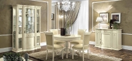 Колекция Torriani White. Производител Camelgroup, Италия. Луксозни италиански мебели за трапезария. Класически италиански трапез