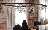 Модел Cristal. Производител Cattelan, Италия. Италиански кристален полилей. Луксозни италиански осветителни тела за трапезария,
