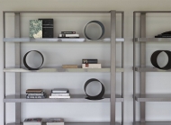 Модерна италиаснка библиотека изработена от висококачествени материали, модел Bookcase O. Cierre, Италия.