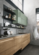 Êîìïîçèöèÿ Isla 02. Ïðîèçâîäèòåë - Colombini, Èòàëèÿ. Ëóêñîçíà èòàëèàíñêà ìîäóëíà êóõíÿ ñ îñòðîâ. Ìîäåðíî èòàëèàíñêî îáçàâåæäàíå