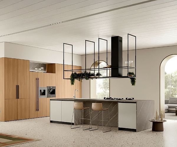 Linea 09, Colombini. Ìîäåðíà èòàëèàíñêà ìîäóëíà êóõíÿ.