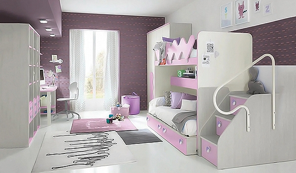 Golf Bunk Beds I, Colombini. Луксозни италиански модулни детски стаи с легла на два етажа.