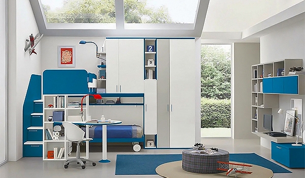 Golf Bunk Beds IV, Colombini. Ìîäåðíè èòàëèàíñêè äåòñêè ñòàè ñ äâå èëè òðè ëåãëà.