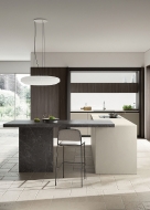 Êîìïîçèöèÿ Lungomare Plus 08. Ïðîèçâîäèòåë - Colombini, Èòàëèÿ. Ëóêñîçíà èòàëèàíñêà ìîäóëíà êóõíÿ îò âèñîê êëàñ ñ èç÷èñòåí äèçàé