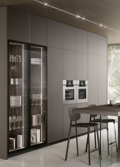 Композиция Luxea. Производител - Colombini, Италия. Висок клас италианска модулна кухня с функционален дизайн. Луксозни италианс