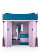 Колекция Volo Bunk Beds I - Colombini, Италия. Модерни италиански мебели за детска стая. Луксозни легла с гардероби, шкафове, ск