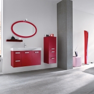 Колекция B201 color. Производител Compab, Италия. Модерно италианско обзавеждане за баня - модулна мебел, мивки, огледала, освет