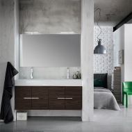 Колекция B201 Life. Производител Compab, Италия. Модерно италианско обзавеждане за баня - модулна мебел, мивки, огледала, осветл