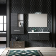 Колекция B201 Life. Производител Compab, Италия. Модерно италианско обзавеждане за баня - модулна мебел, мивки, огледала, осветл
