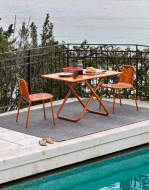 Модерна италианска градинска мебел - столове, бар столове, маси, пейки и шезлонги, колекция Easy I. Производител: Connubia, Итал
