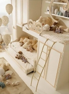 Композиция Happy Night 403. Производител Ferretti e Ferretti, Италия. Класически италиански мебели за детска стая - детски легла