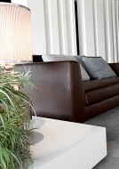 Модел Planet 016. Производител Flexteam, Италия. Модерен италиански диван с кожена или текстилна тапицерия. Луксозна италианска 
