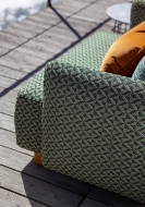 Модел Sunset. Производител Flexteam, Италия. Луксозен италиански градински диван. Модерна италианска градинска мека мебел - дива