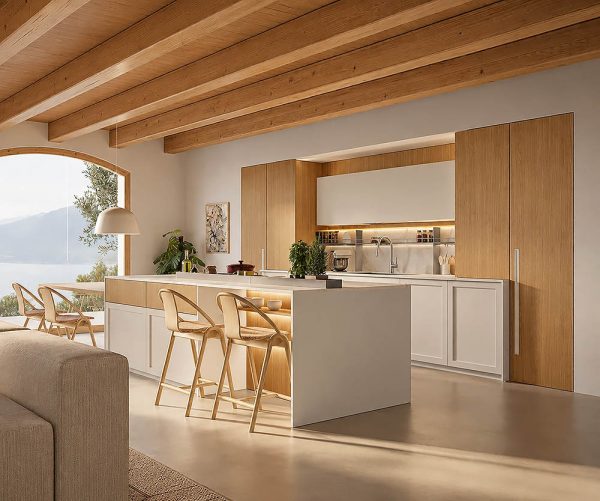 MK6, Gentili Cucine. Луксозна модулна кухня с остров.