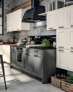 италиански мебели за кухня Модел Village 01. Производител - Gentili Cucine, Италия. Луксозна италианска модулна кухня в провансалски стил. Класически итали