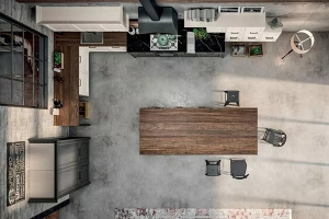 италиански мебели за кухня Модел Village 01. Производител - Gentili Cucine, Италия. Луксозна италианска модулна кухня в провансалски стил. Класически итали